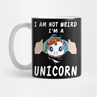 Cute Unicorn Horn Pretty Rainbow Colors Funny Quote Mug